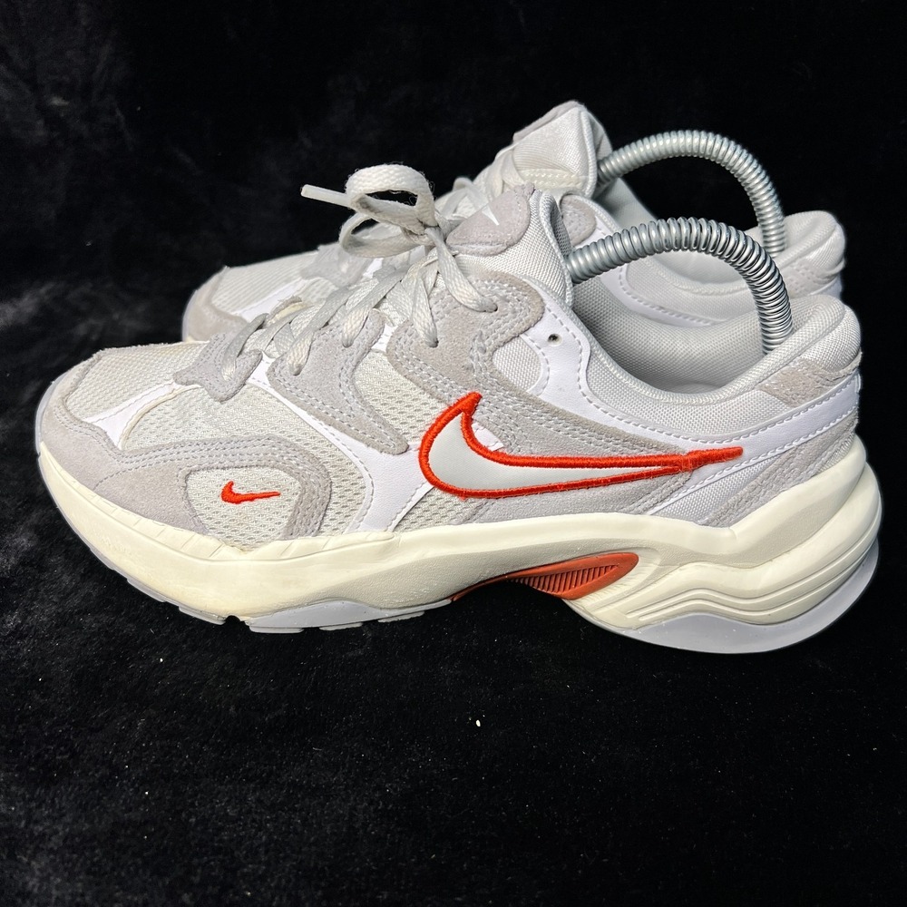 Nike AL8 IB3952-003 Womens US 8 Running Shoes‎ Wolf Gray Picante Red Sneakers